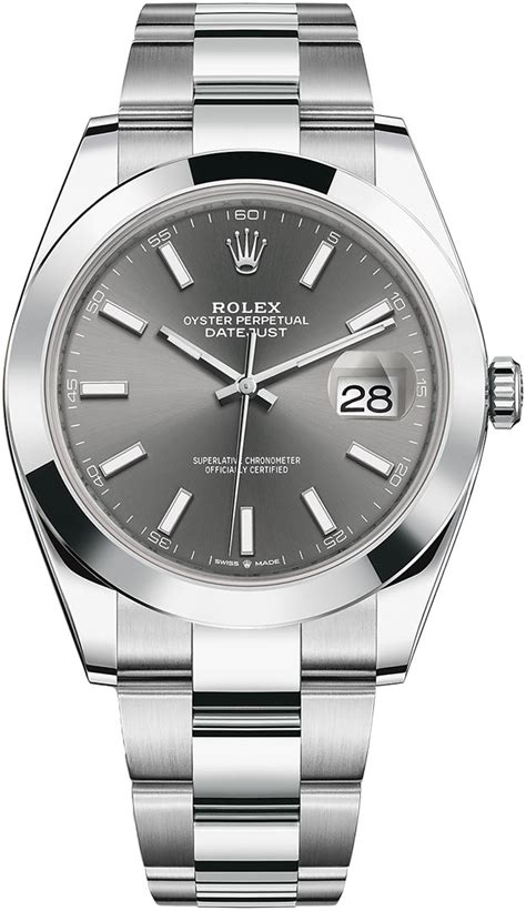 rolex 126300 datejust 41 ss grey dark rhodium|rolex 126300 retail price.